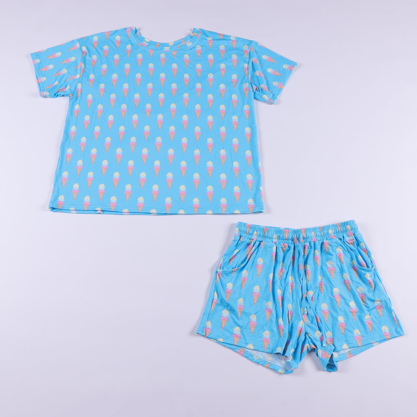 SUMMER SCOOPS SHORT SET