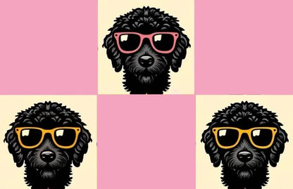 Checkered DoodlesTwo-Piece Short Sleeve