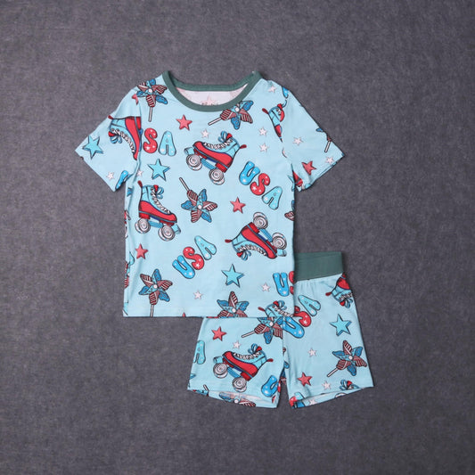 AMERICAN SKATES 2PC SHORTS
