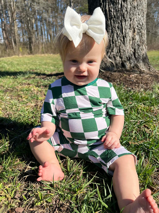 Green Checkered | Two-Piece Short Sleeve