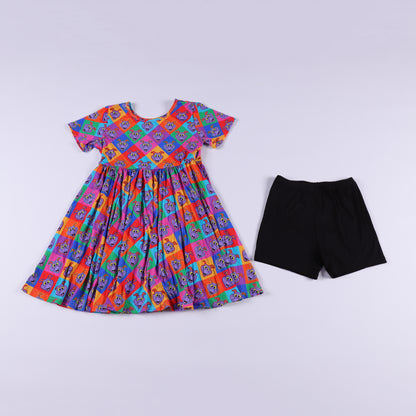 IMAGINATION TWIRL DRESS WITH SHORTS