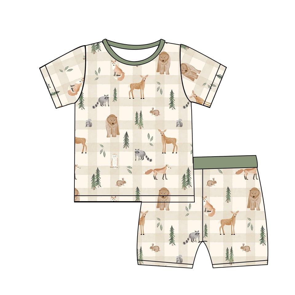 WOODLAND PALS 2PC SHORT SET