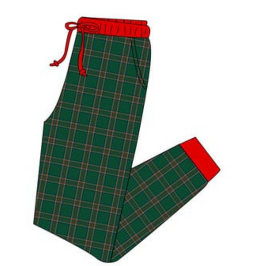 CHRISTMAS PLAID JOGGERS