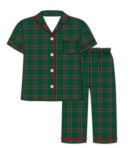CHRISTMAS PLAID WOMEN'S 2PC