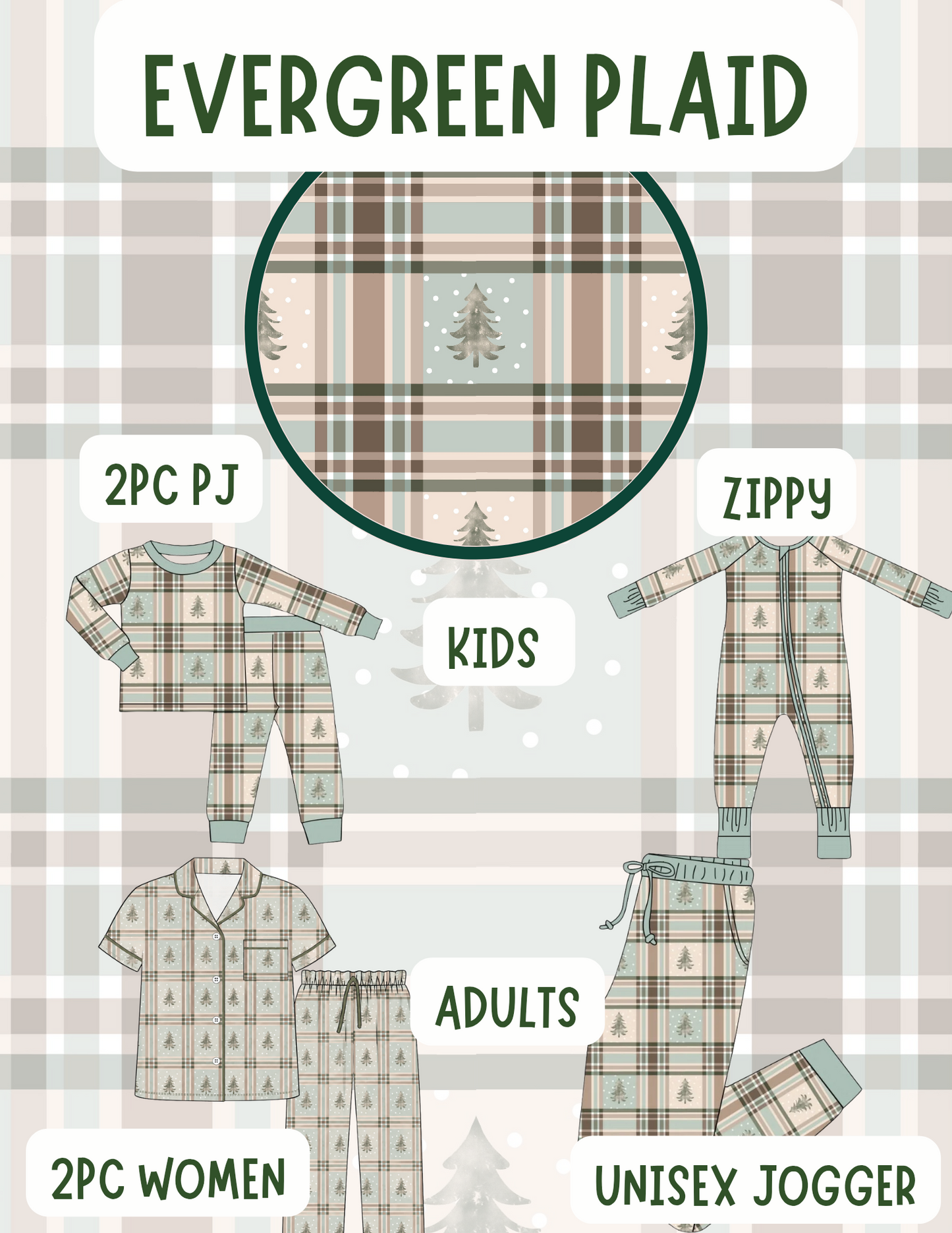 EVERGREEN PLAID PREORDER